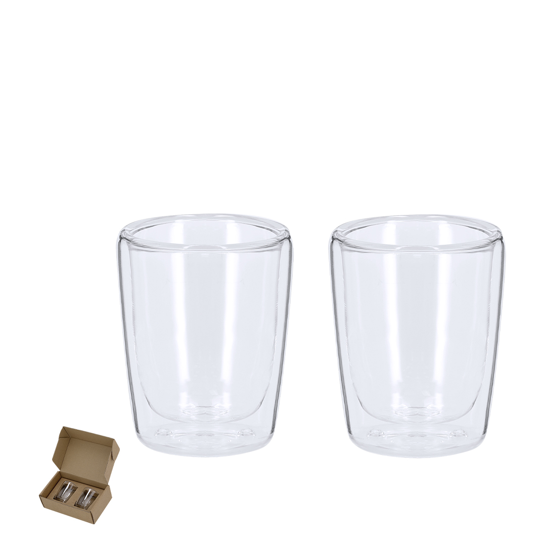 Conjunto de 2 copos de parede dupla Frilux