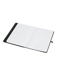 Bloco de notas em cartão reciclado com adesivos e porta-cartões Bochum – foto 4