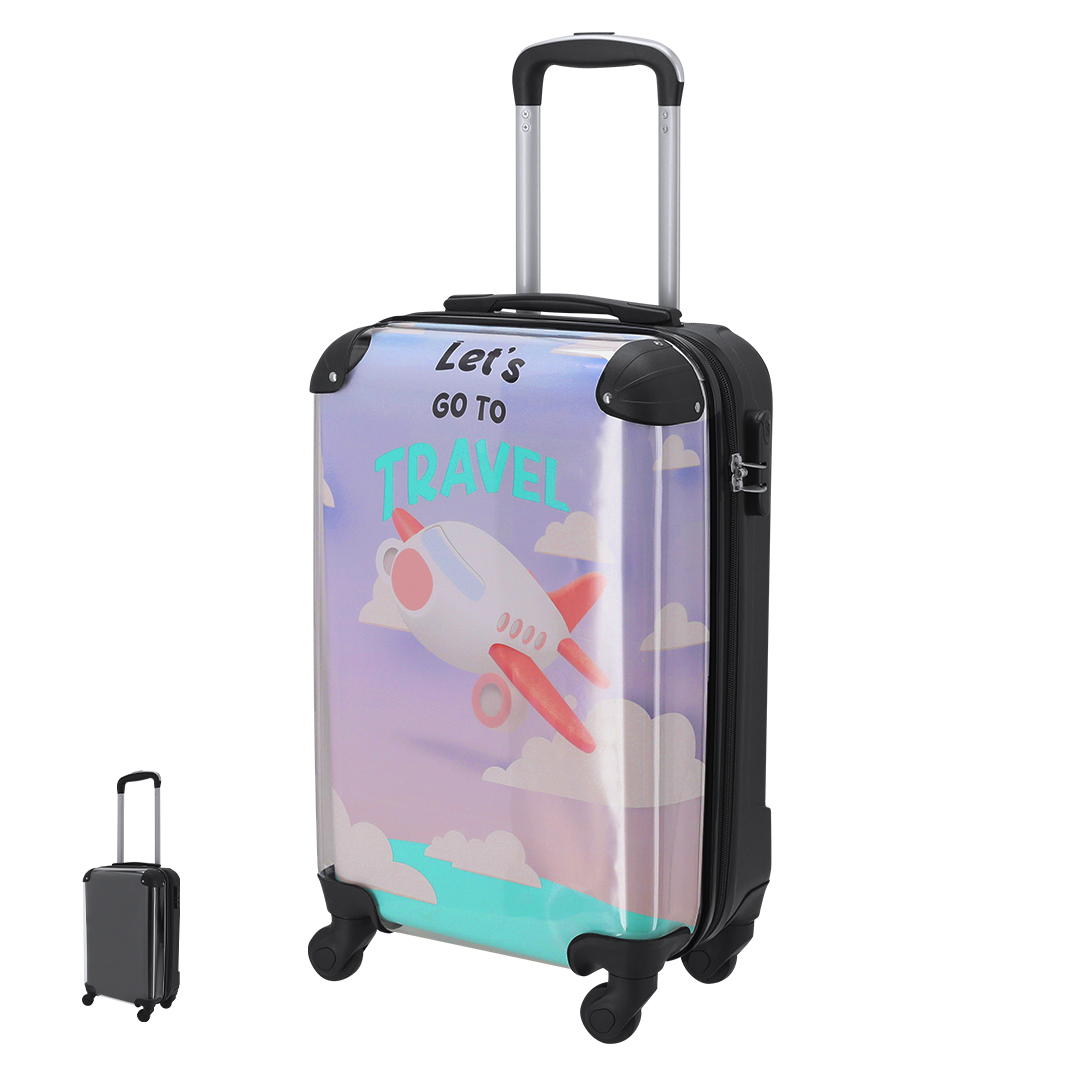 Trolley com frente transparente personalizável Pletux