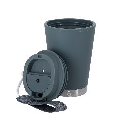 Copo térmico 300 mL em inox e PP reciclados com alça Acuma – foto 5