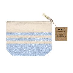 Necessaire em algodão reciclado às riscas Daronel – foto 4