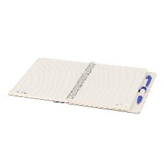 Caderno bicolor de pacotes de leite reciclados com caneta Kirax – foto 4