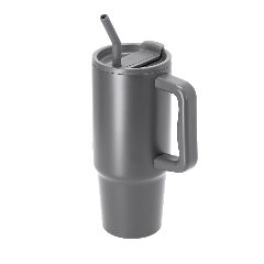Copo térmico 900 mL em inox reciclado com palhinha Yukon