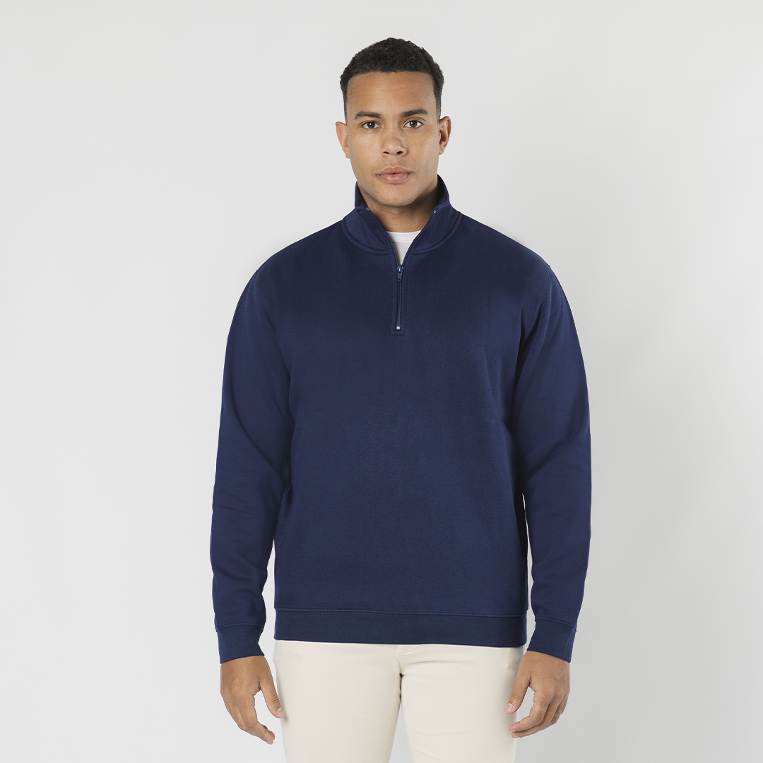 Sweatshirt com meio fecho em felpa 280g Galaxy