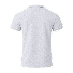 Polo branco em piqué de algodão 180g Charles – foto 2