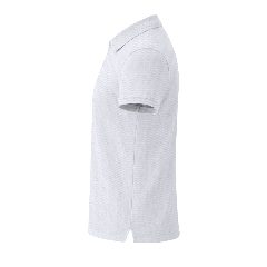 Polo branco em piqué de algodão 180g Charles – foto 3