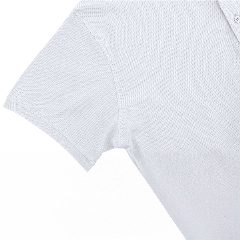 Polo branco em piqué de algodão 180g Charles – foto 5