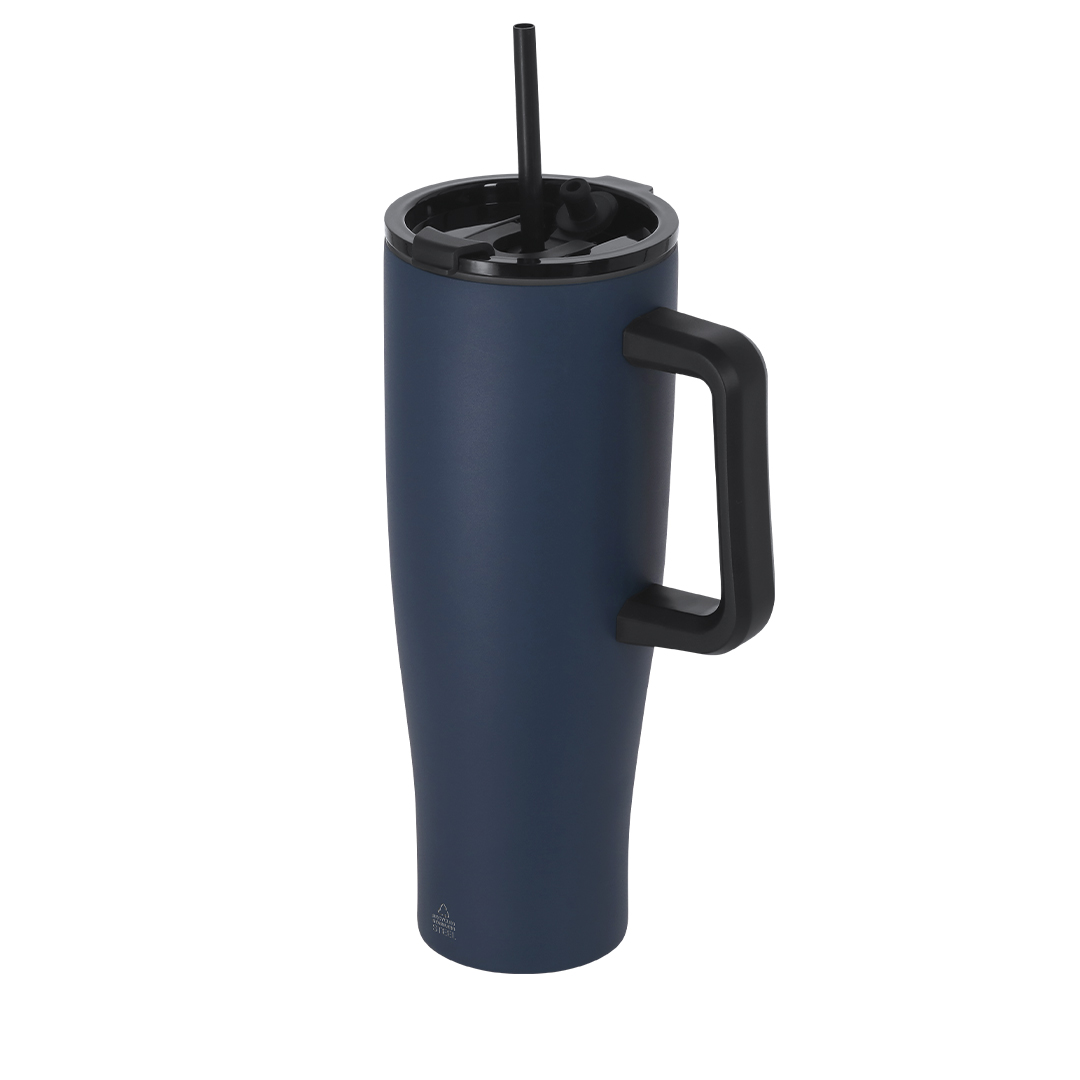 Jarro térmico 1,2 L em inox reciclado com palhinha Leandrok