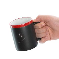 Caneca de cerâmica 350 mL com quadro de giz Colorful – foto 2
