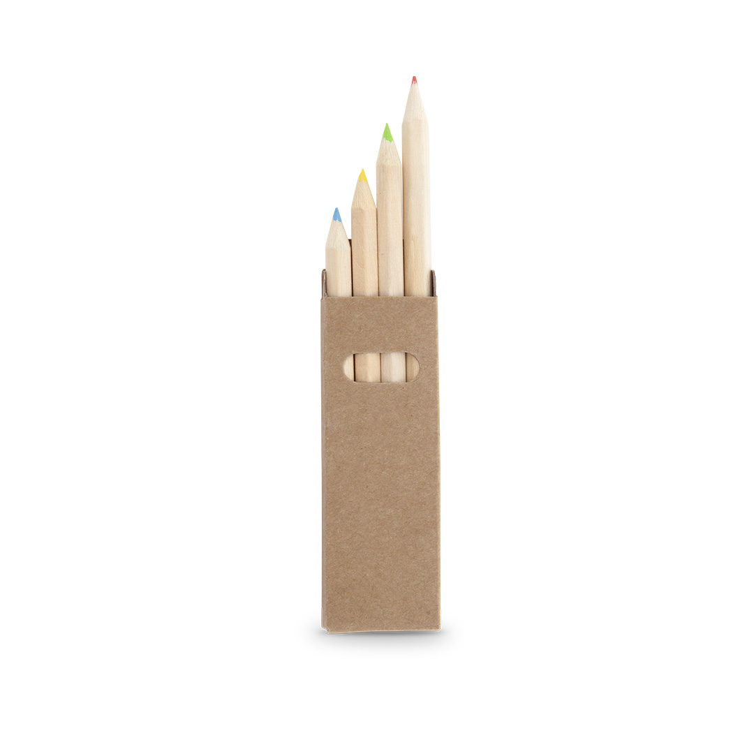 Caixa com 4 lápis de cor Tynie