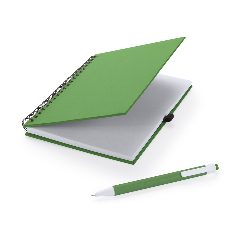 Conjunto de caderno em cartão reciclado e esferográfica Koguel – foto 3