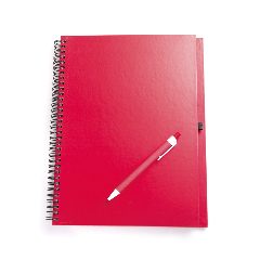 Caderno de argolas em cartão com esferográfica reciclada Tecnar – foto 2
