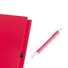 Caderno de argolas em cartão com esferográfica reciclada Tecnar – foto 3