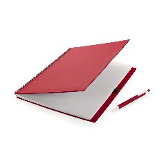 Caderno de argolas em cartão com esferográfica reciclada Tecnar – foto 5