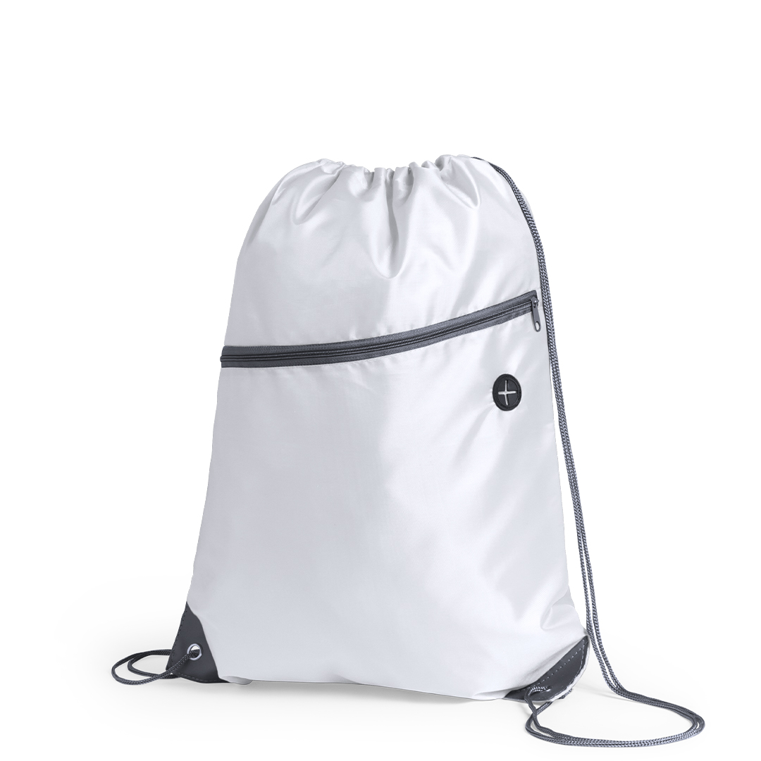 Saco mochila em poliéster com saída de auriculares Blades