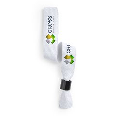 Pulseira branca para sublimação com fecho preto Plasker – foto 2