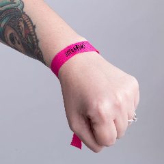 Pulseira branca para sublimação com fecho preto Plasker – foto 3