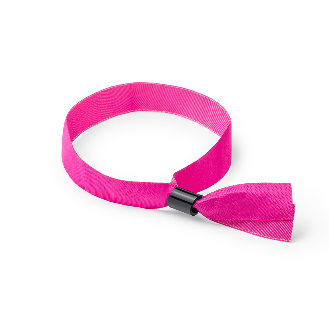 Pulseira branca para sublimação com fecho preto Plasker