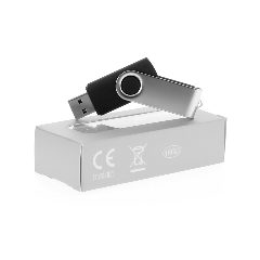 Pen USB 16 GB giratória com clipe metálico Rebik – foto 2