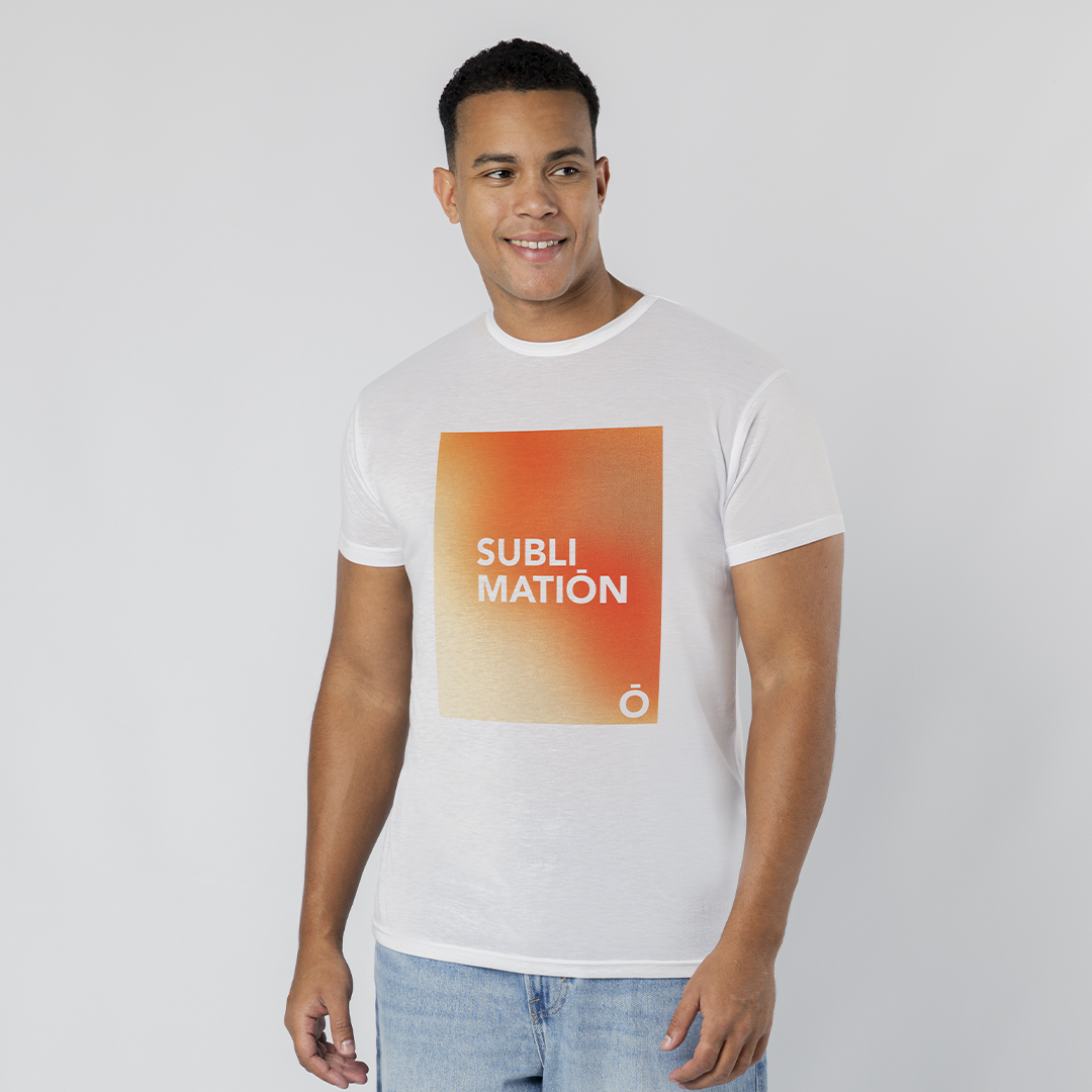 T-shirt em poliéster 140g para sublimação Krusly