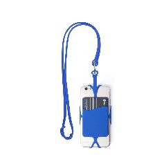 Lanyard em silicone com porta-telemóvel e cartão Veltux