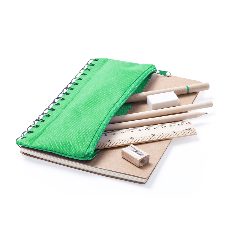 Caderno de argolas com estojo e material escolar Mosku – foto 2