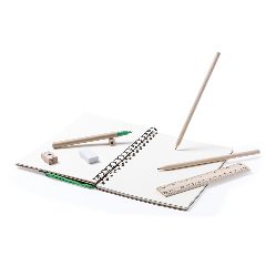 Caderno de argolas com estojo e material escolar Mosku – foto 4