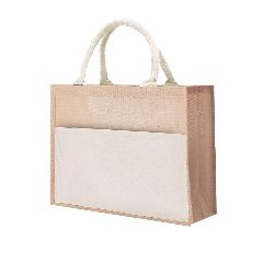 Saco de juta com bolso de algodão Cekon – foto 4