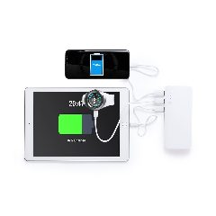 Power bank 10 000 mAh com 3 saídas USB Kaprin – foto 2