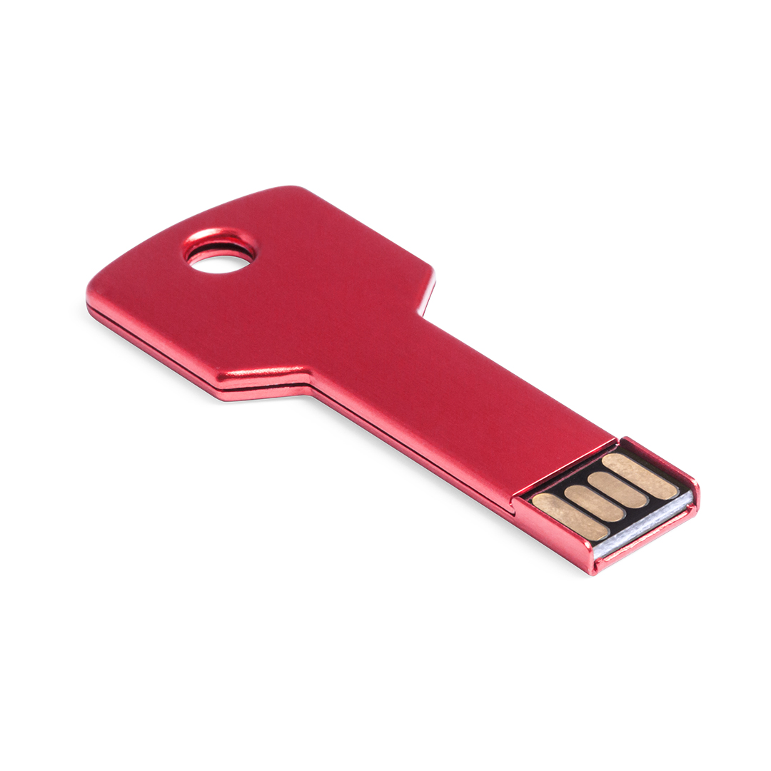 Pen USB 16 GB em forma de chave em alumínio Fixing
