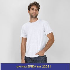 T-shirt adulto branca em algodão 150g Keya MC150
