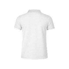 Polo piqué branco em algodão 180g Keya MPS180 – foto 3
