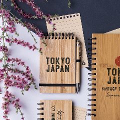 Conjunto de caderno e caneta em bambu Tumiz – foto 4
