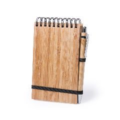Conjunto de caderno e caneta em bambu Tumiz – foto 6