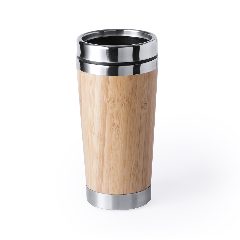 Copo térmico em bambu e inox 500 ml Ariston – foto 7