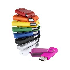 Pen USB 16 GB giratória com clipe brilhante Survet – foto 3