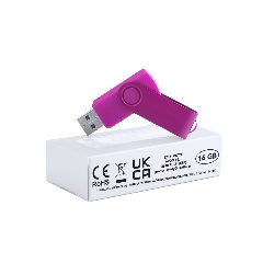 Pen USB 16 GB giratória com clipe brilhante Survet
