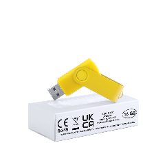 Pen USB 16 GB giratória com clipe brilhante Survet – foto 4