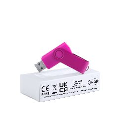 Pen USB 16 GB giratória com clipe brilhante Survet – foto 7
