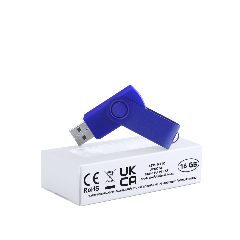 Pen USB 16 GB giratória com clipe brilhante Survet – foto 5
