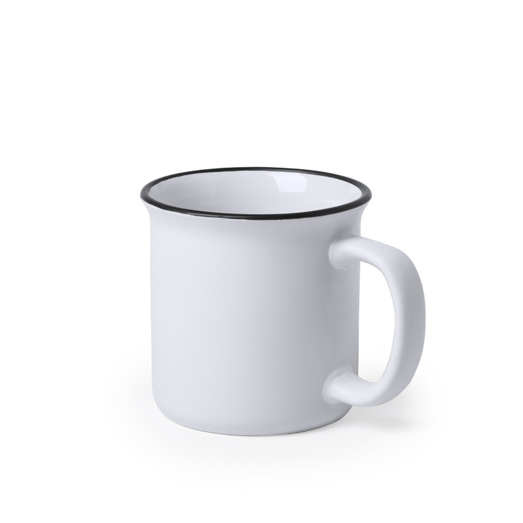 Caneca vintage de cerâmica 300 mL em caixa Bercom