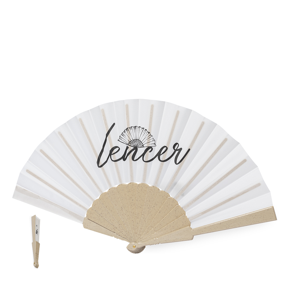 Leque em RPET com fibra de bambu Lencer