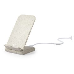 Carregador wireless 10W com suporte em palha de trigo Birniax – foto 5