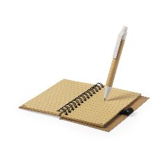 Conjunto de caderno em cortiça e esferográfica Sulax – foto 2