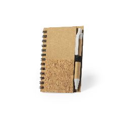 Conjunto de caderno em cortiça e esferográfica Sulax