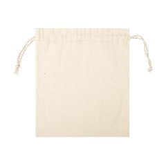 Bolsa pequena em algodão com cordões Jardix – foto 2