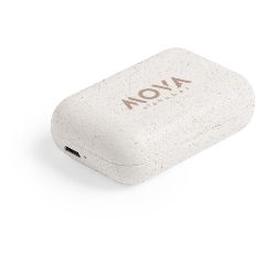 Auriculares Bluetooth em palha de trigo com estojo Vounel – foto 2