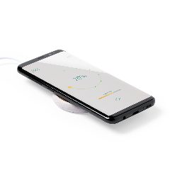 Carregador wireless redondo em bambu e cana de trigo Fiore – foto 3