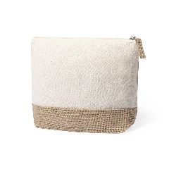 Necessaire em juta e algodão natural Tays – foto 2