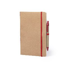 Conjunto de caderno em cartão reciclado e caneta Esteka – foto 2